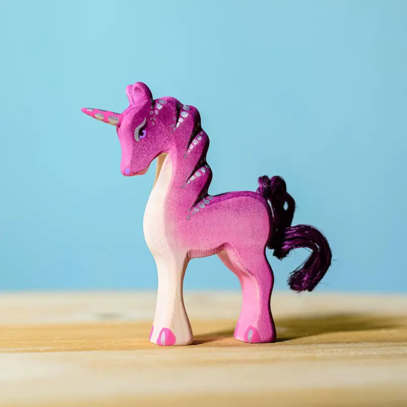 Bumbu Pink Wooden Baby Unicorn 2