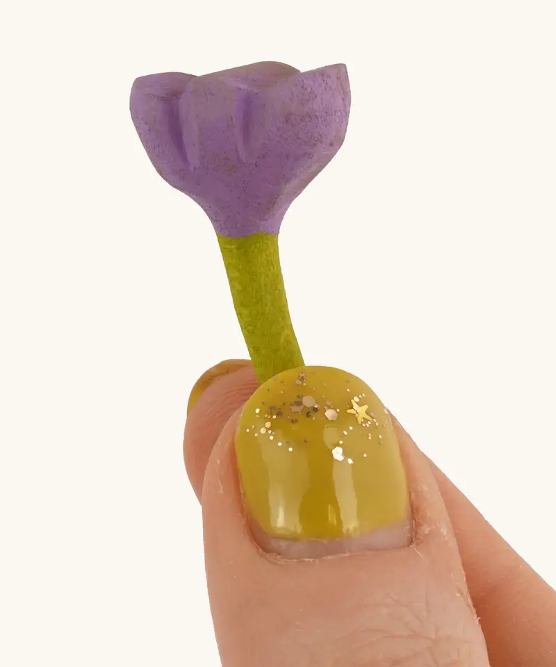 Bumbu Small Wooden Flower - Lilac 1
