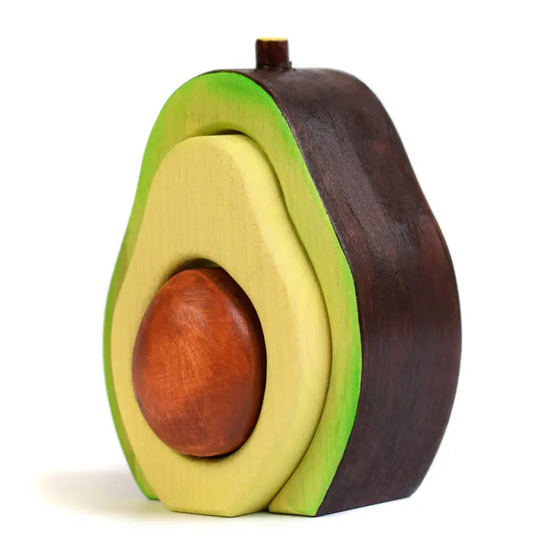 Bumbu Stacking Wooden Avocado 1