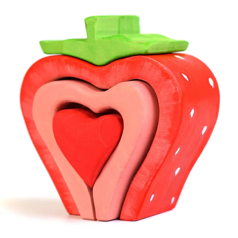 Bumbu Stacking Wooden Strawberry 1