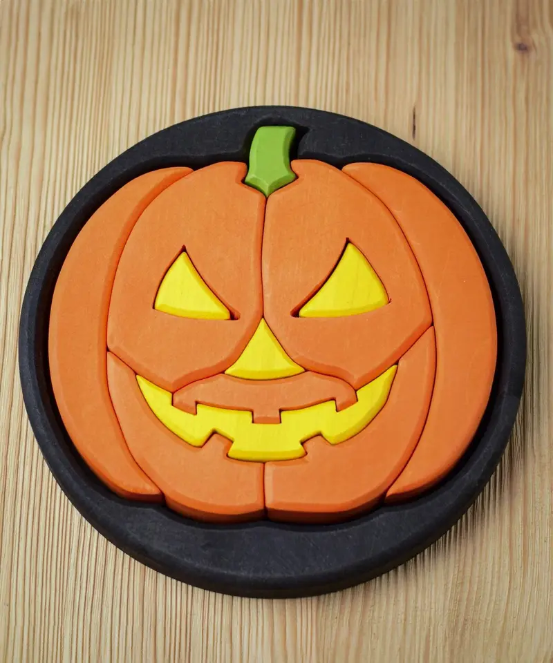 Bumbu Toys Halloween Pumpkin Puzzle 1
