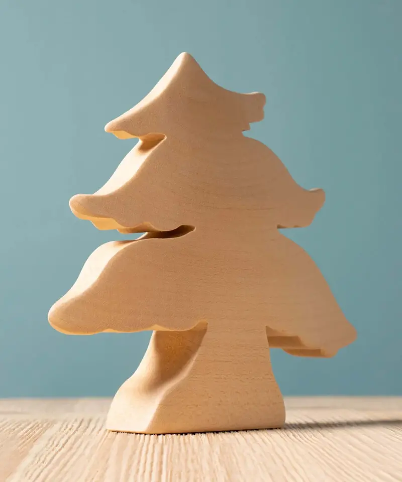 Bumbu Toys Large Spruce Tree - Paint Your Own 1
