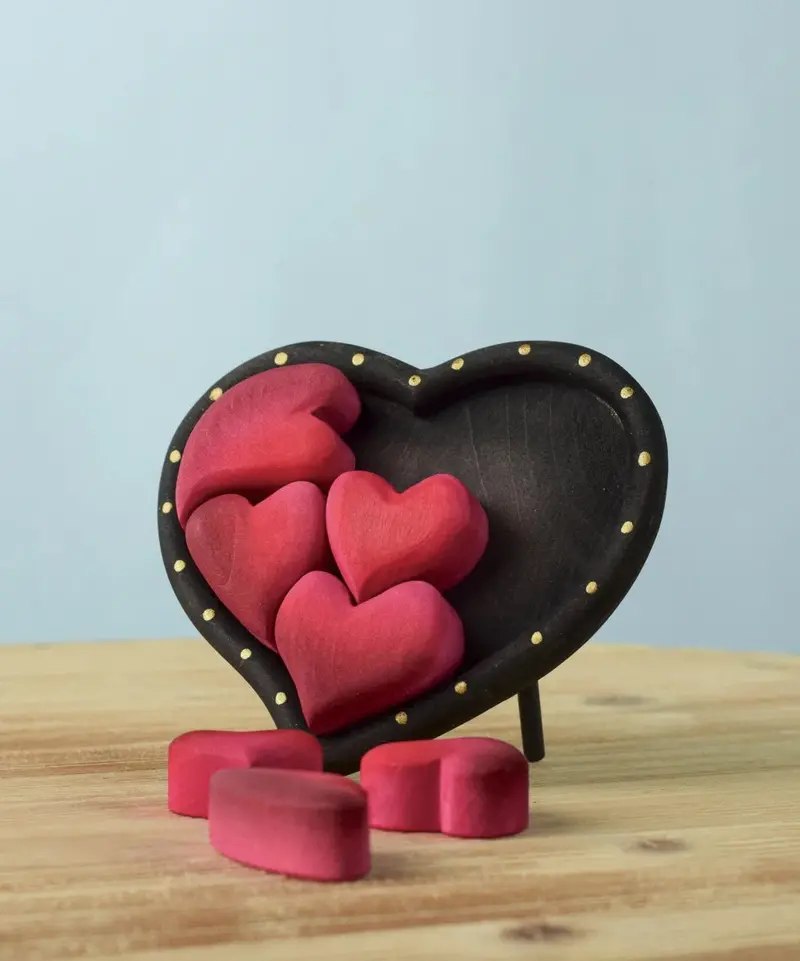 Bumbu Toys Red Hearts Puzzle Set 2