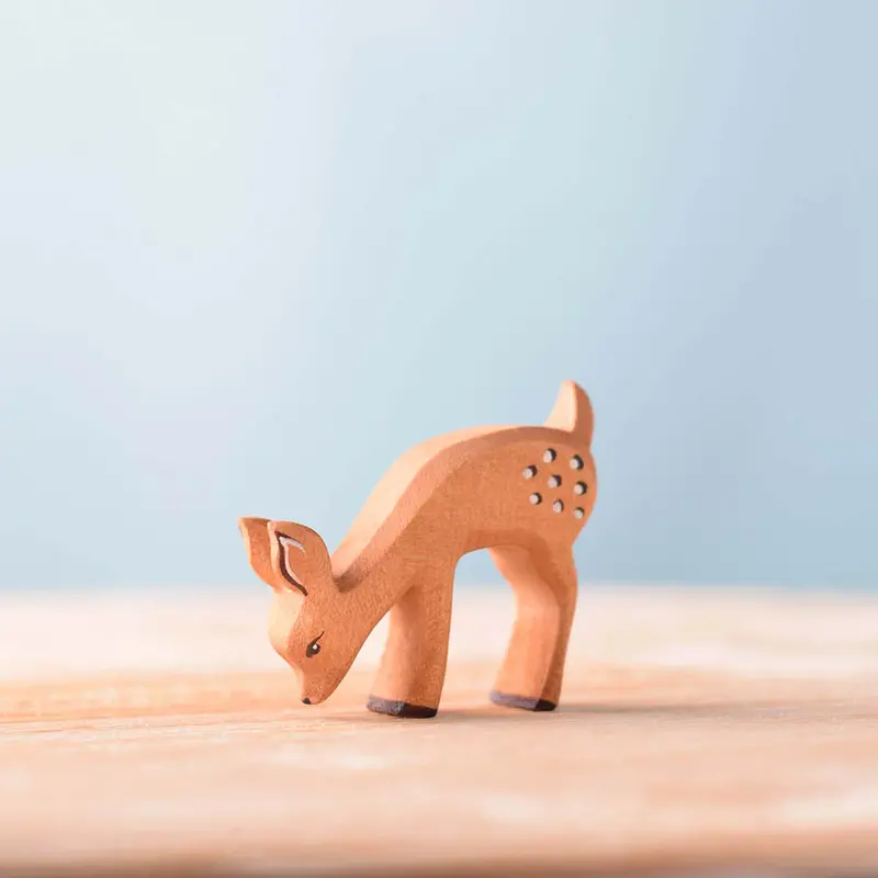 Bumbu Wooden Brown Eating Fawn 2