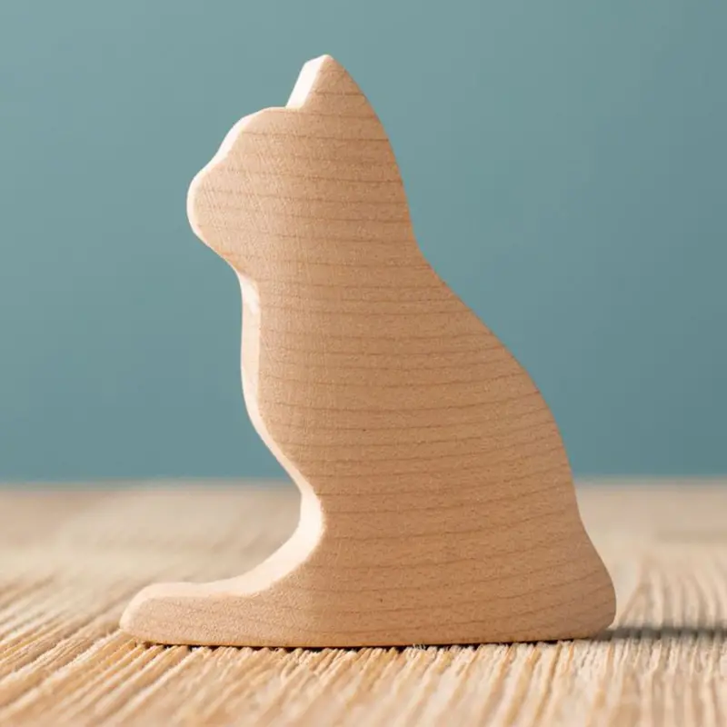 Bumbu Wooden Cat - Paint Your Own 1