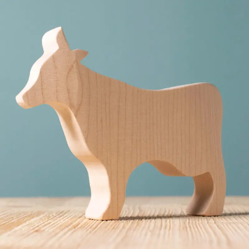Bumbu Wooden Cow - Paint Your Own 1