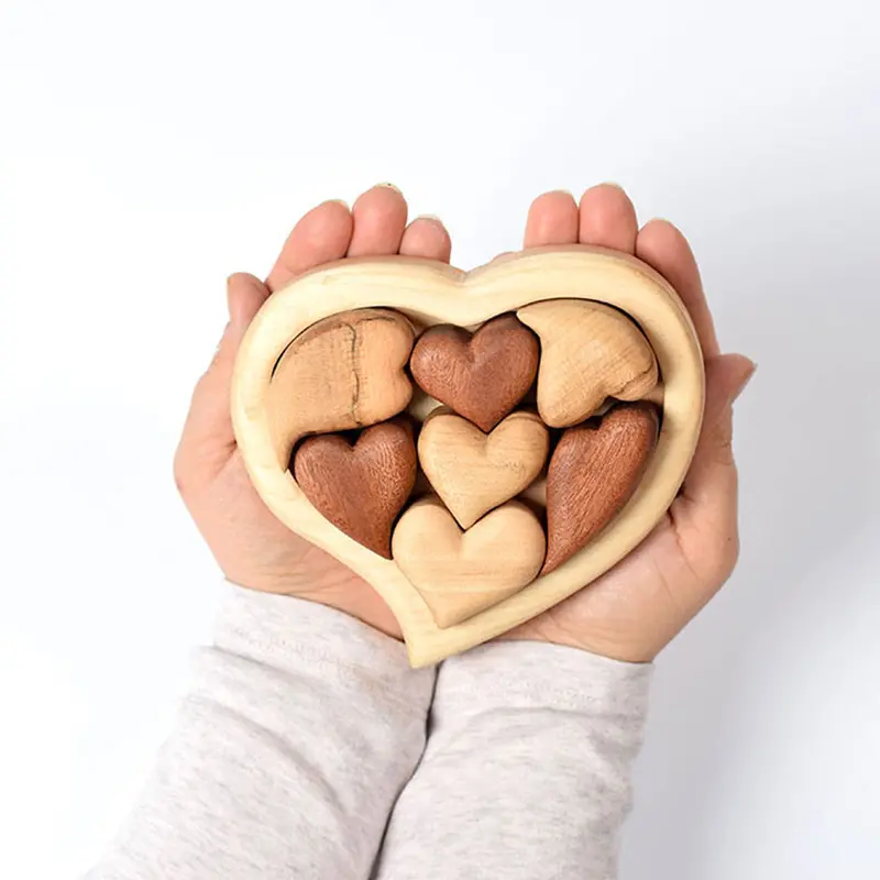 Bumbu Wooden Hearts Puzzle 2