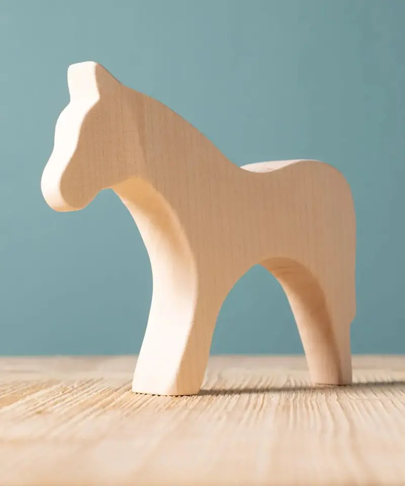 Bumbu Wooden Horse - Paint Your Own 1