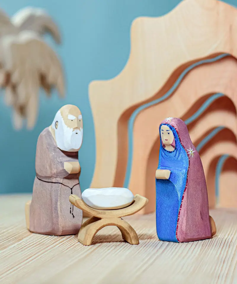 Bumbu Wooden Joseph Nativity Figure 2