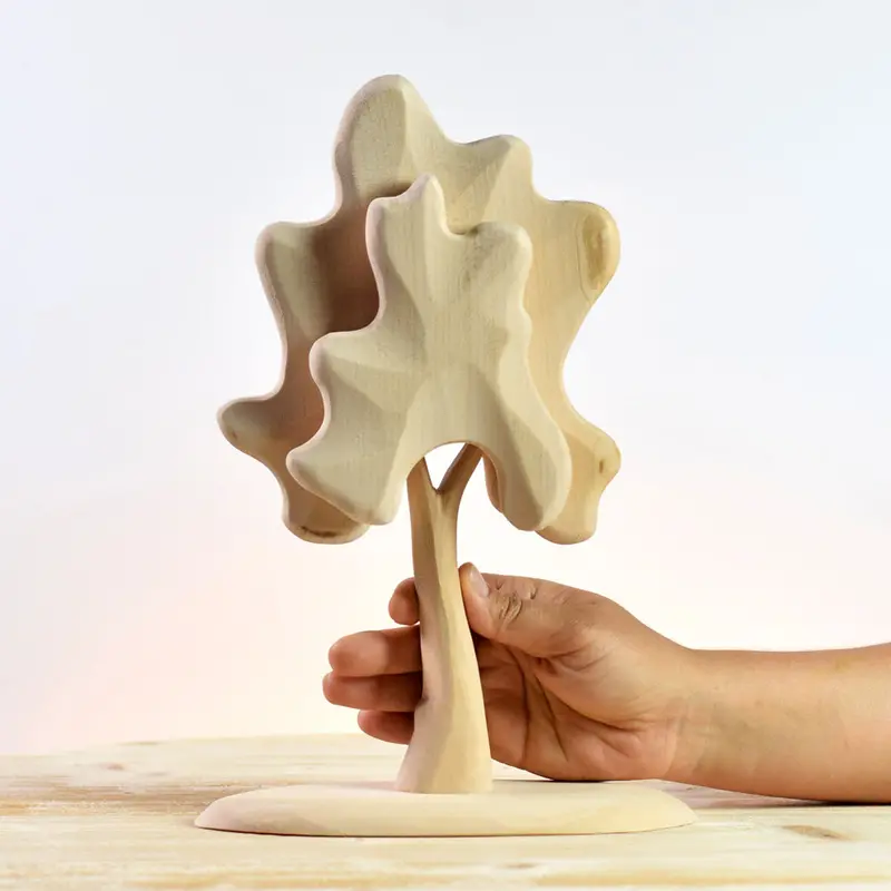 Bumbu Wooden Medium Birch Tree - Paint Your Own 2