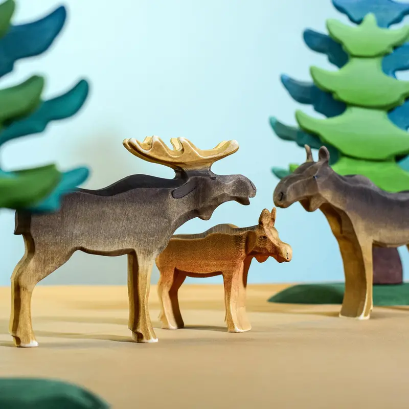 Bumbu Wooden Moose Calf 2