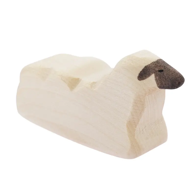 Bumbu Wooden Resting Sheep 1