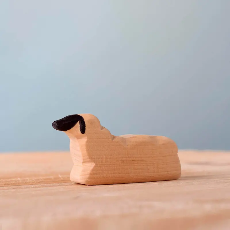 Bumbu Wooden Resting Sheep 2