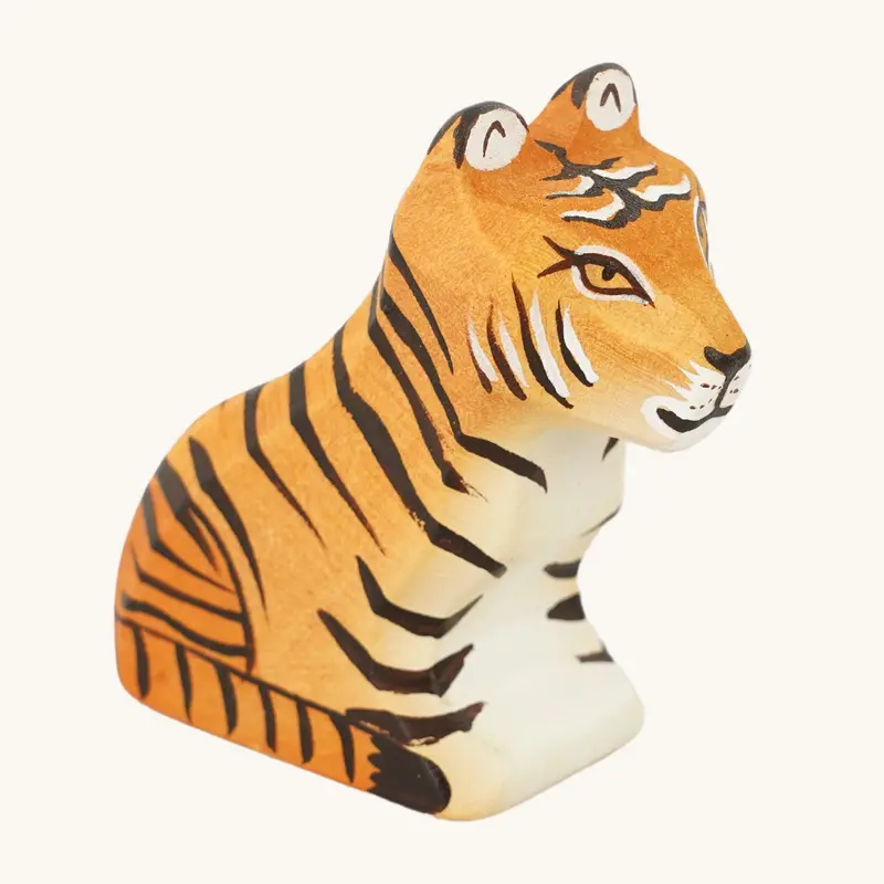 Bumbu Wooden Sitting Tiger Cub 1