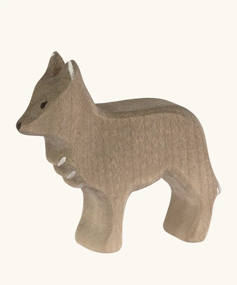 Bumbu Wooden Standing Wolf Cub 1