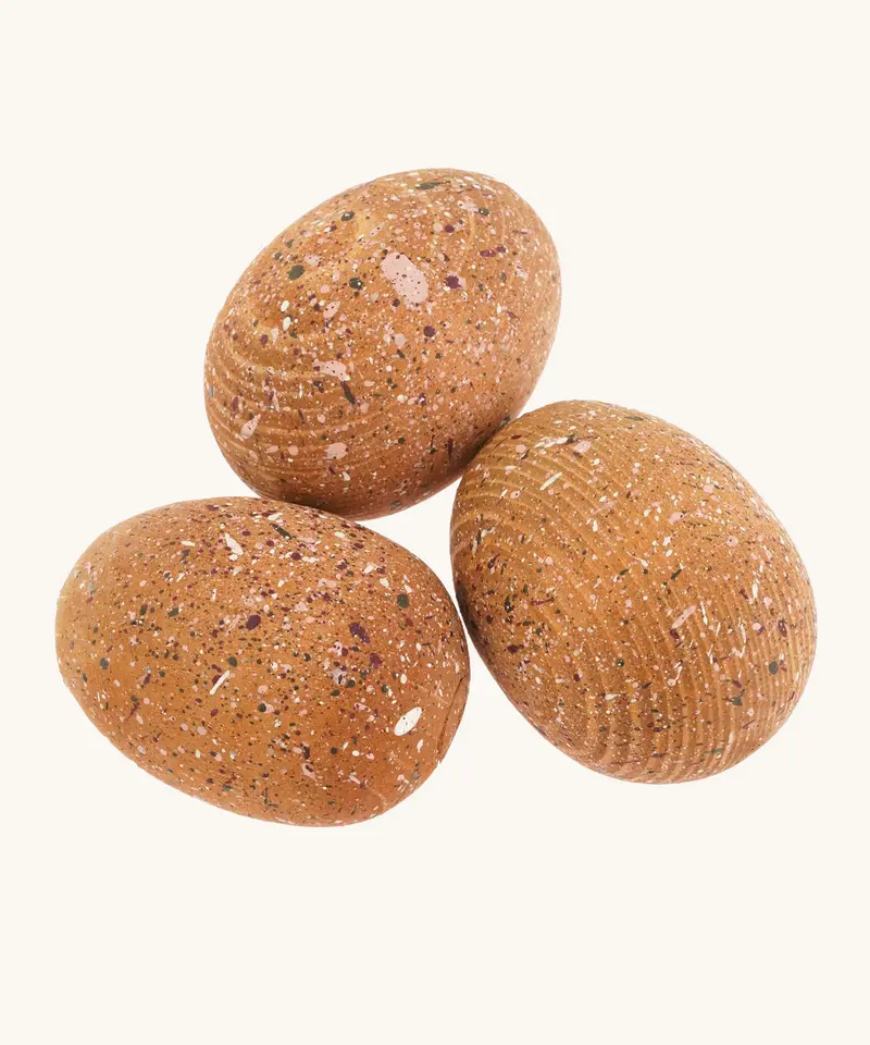 Bumbu Wooden Triceratops Dinosaur Eggs 1