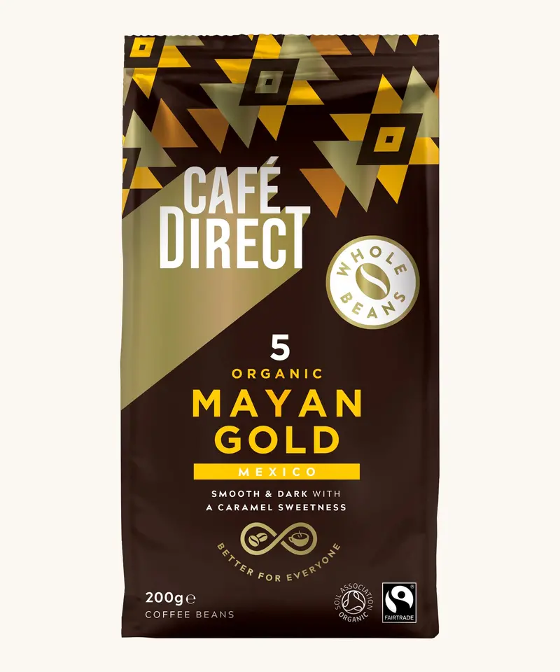 Cafedirect Mayan Gold Fto Coffee Beans 200G 1