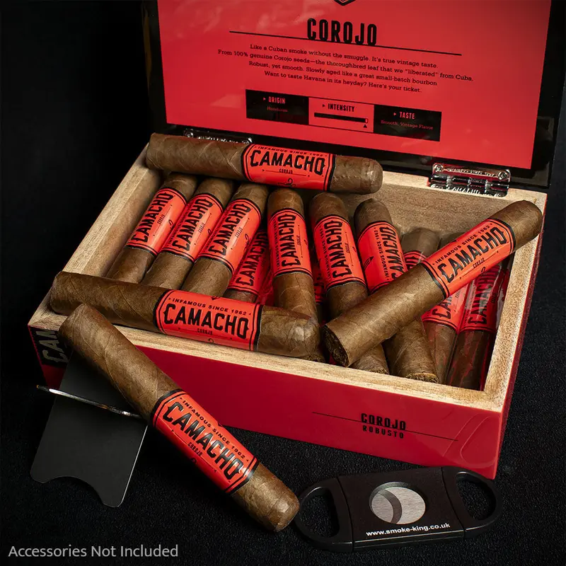 Camacho Corojo Robusto Cigars - Box Of 20 1