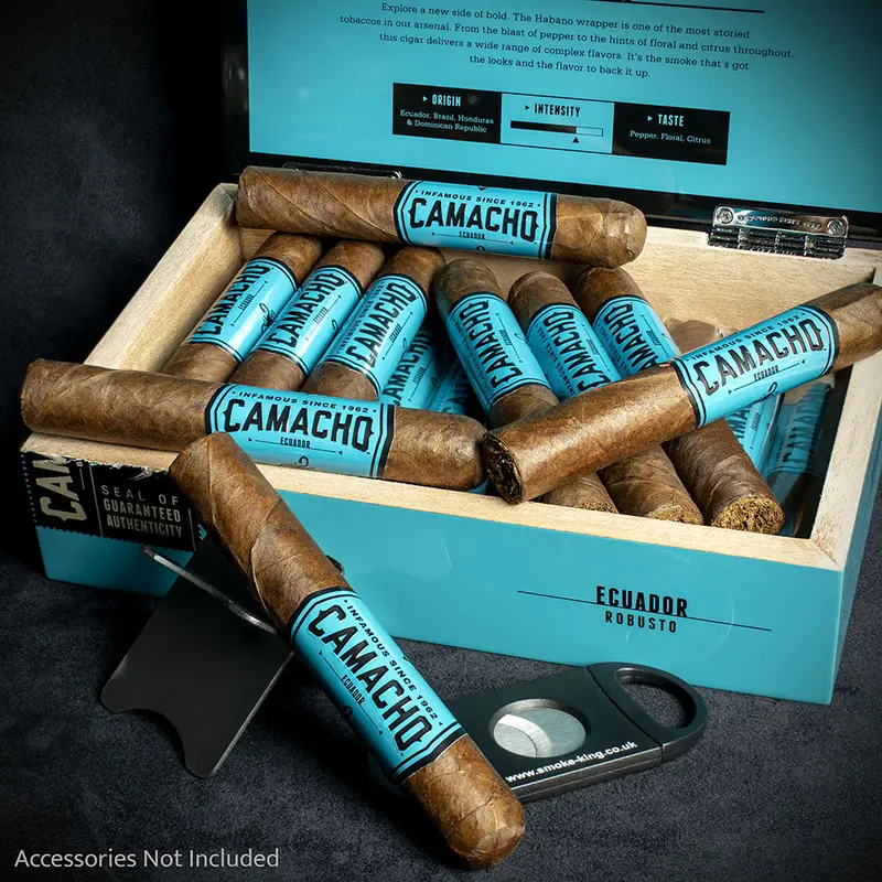 Camacho Ecuador Robusto Cigars - Box Of 20 1