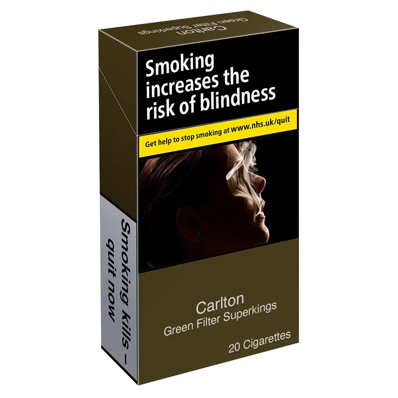 Carlton Green Filter Superkings - 20 Cigarettes 1