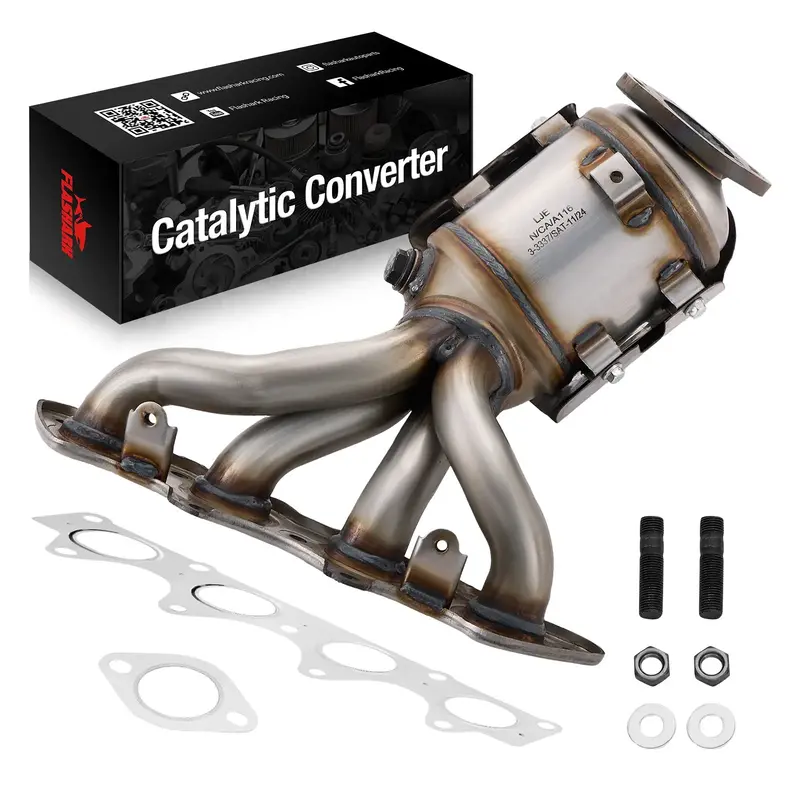 Catalytic Converter Kit For 2012-2017 Hyundai Accent/Veloster Kia Rio/Soul L4 1.6L-Direct Fit,E.P.A. Compliant 1