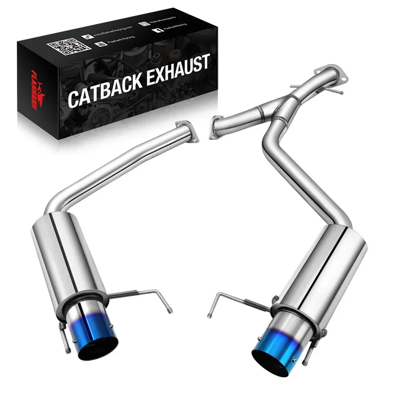 Catback Exhaust System For 2006-2013 Lexus Is250 Is350 V6 Sedan W/ Burnt Tip 1