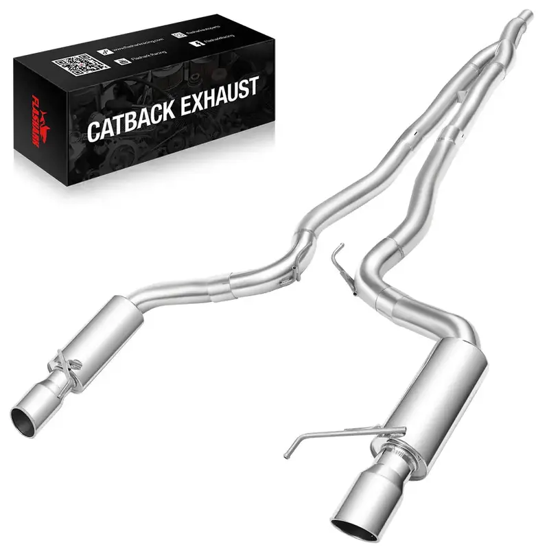 Catback Exhaust System For 2015-2023 Ford Mustang 2.3L Ecoboost W/ N1 Muffler Tip 1