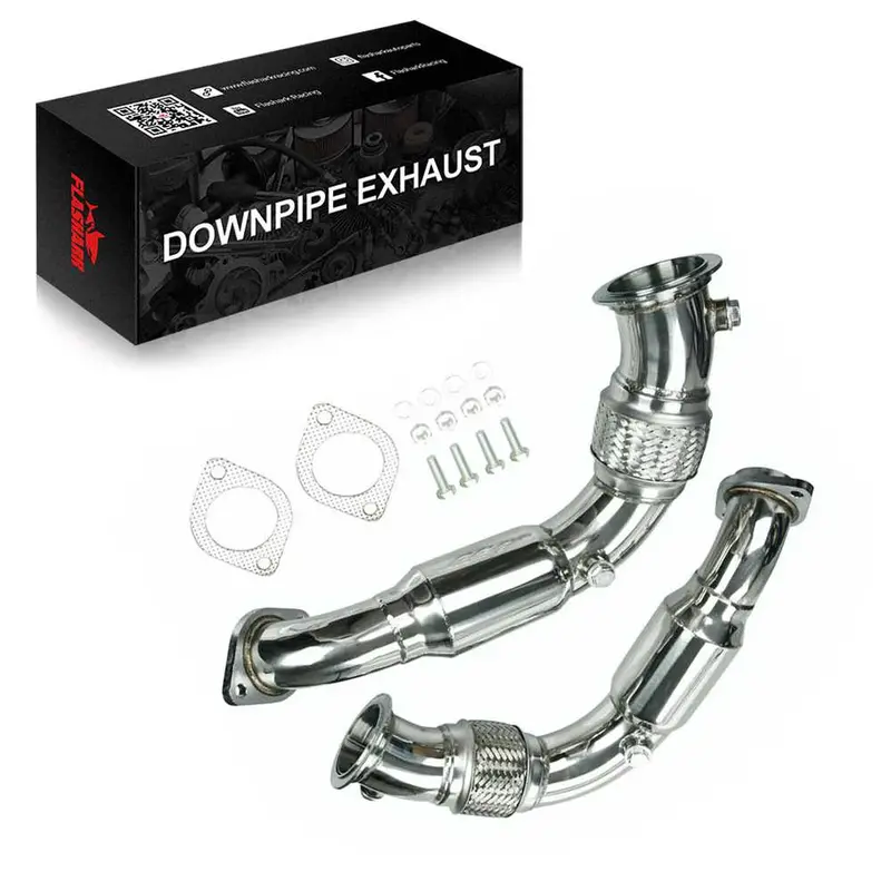 Catless Downpipe Exhaust For 2008-2014 Bmw N63 X6/X5 550I 650I 750I B7 4.4L V8 Twin Turbo 1