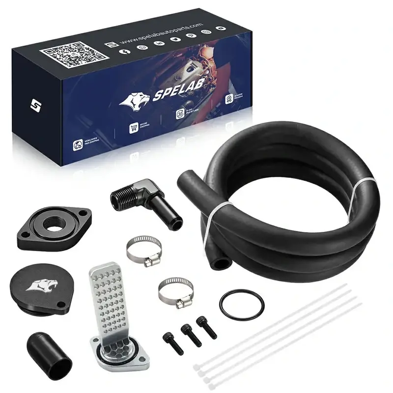 Ccv Reroute/Delete Kit 2011-2025 Ford 6.7 Powerstroke F250 F350 F450 F550 W/Catch Can | Spelab 7