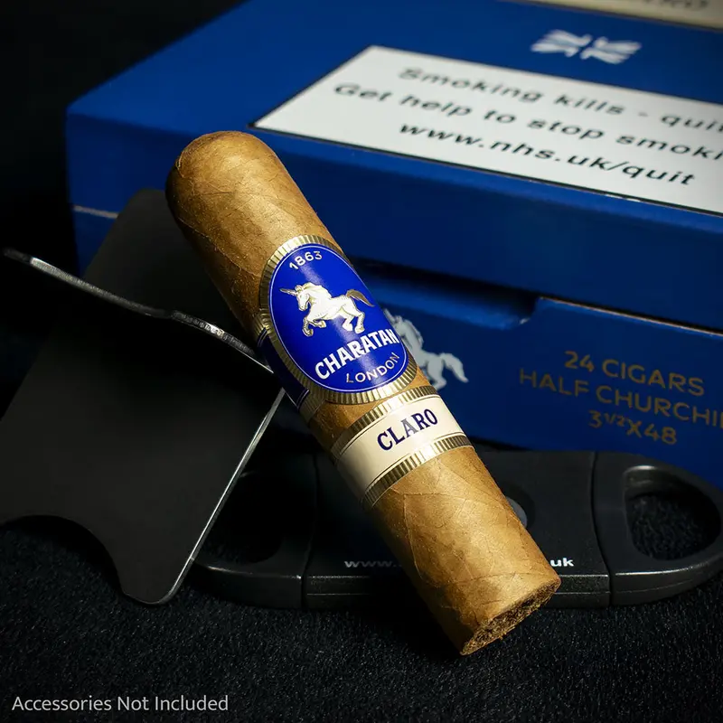Charatan Nicaraguan Claro Half Churchill Cigar - Single 2