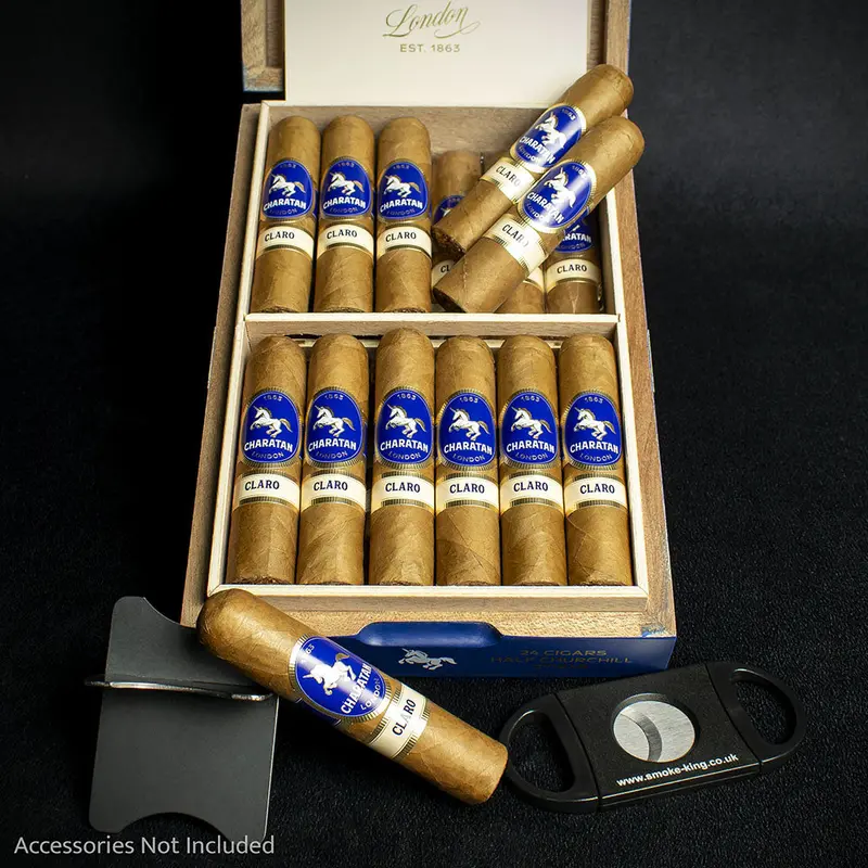 Charatan Nicaraguan Claro Half Churchill Cigars - Box Of 24 1