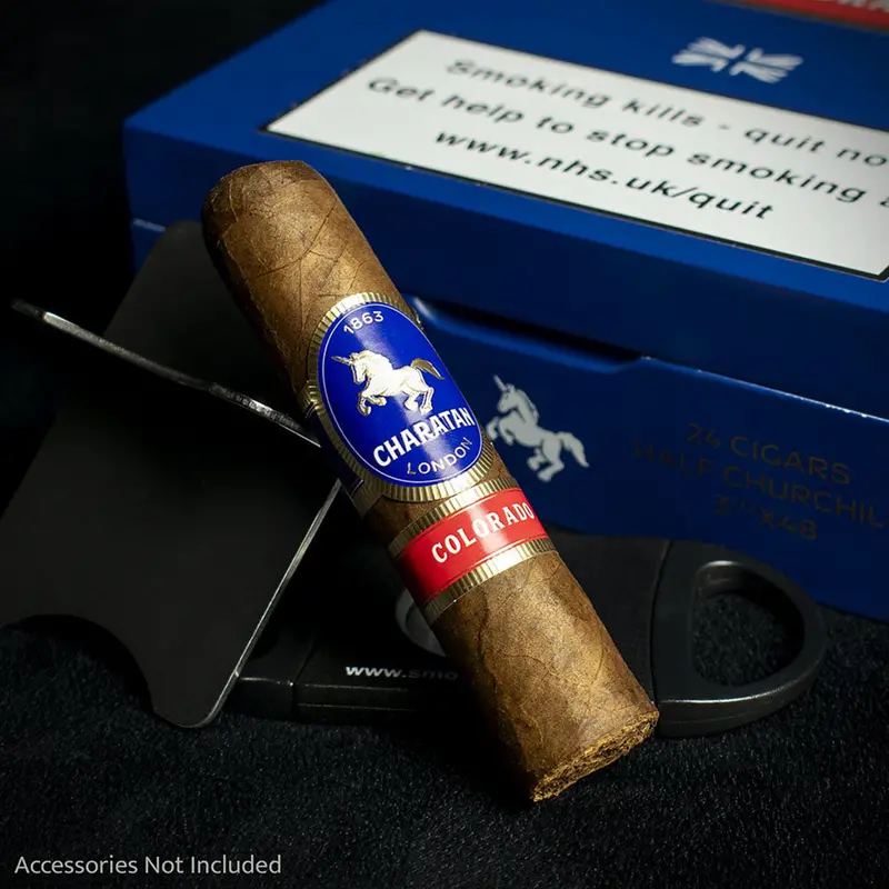 Charatan Nicaraguan Colorado Half Churchill Cigar - Single 2