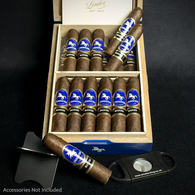 Charatan Nicaraguan Maduro Half Churchill Cigars - Box Of 24 1