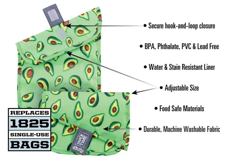 Chico Bag Snack Time 3 Pack - Lemon 2
