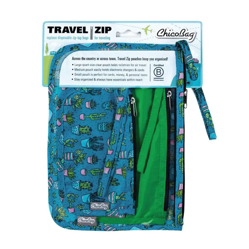 Chico Bag Travel Zip Bag 3 Pack - Feather 2