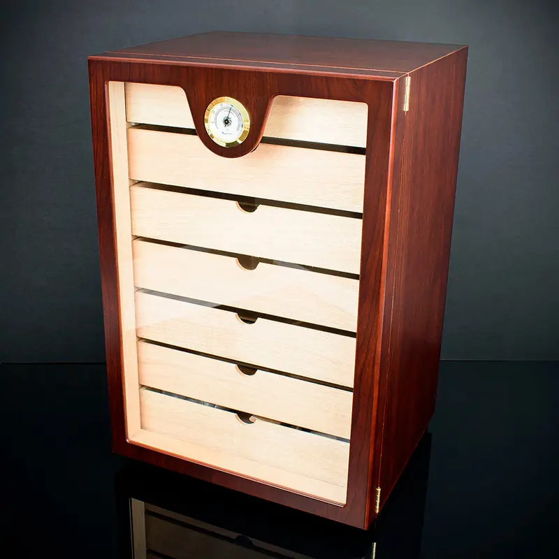 Cigar Humidor Cabinet Cherry Hu22 - 200 Cigar Capacity 1