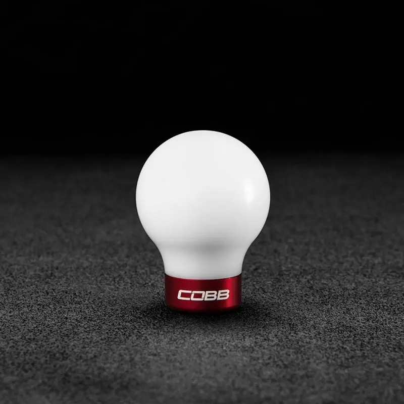 Cobb 07-13 Mazdaspeed3 & 06-07 Mazdaspeed6 Shift Knob - White Knob W/Race Red Base 1