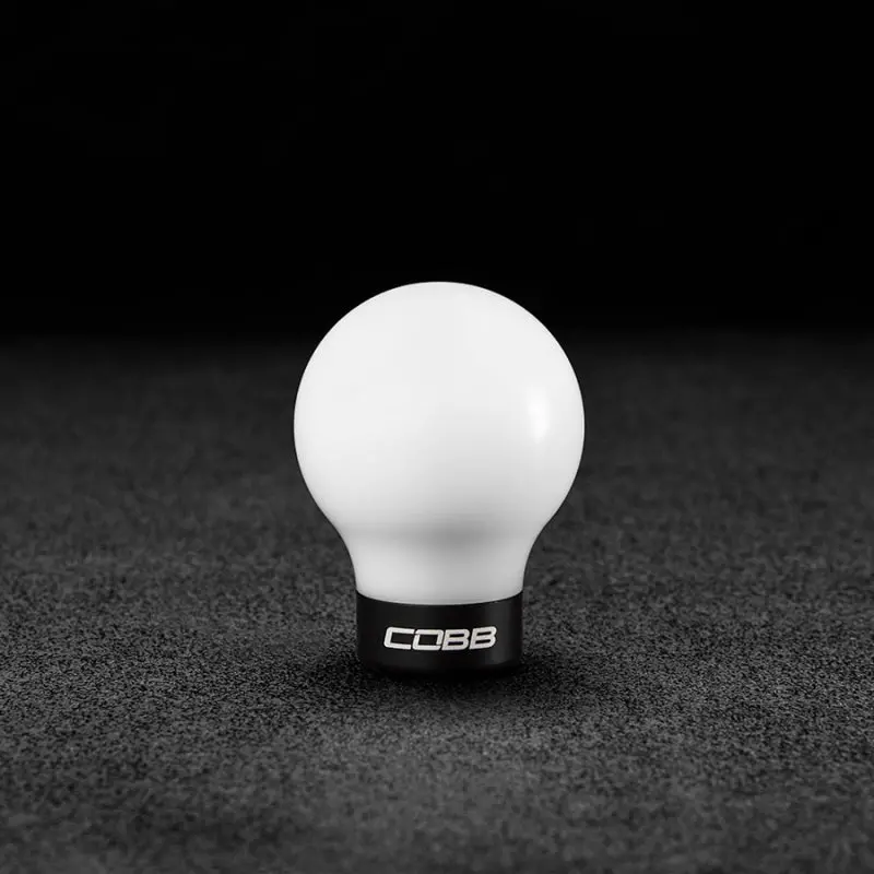 Cobb 07-13 Mazdaspeed3 & 06-07 Mazdaspeed6 Shift Knob - White Knob W/Stealth Black Base 1