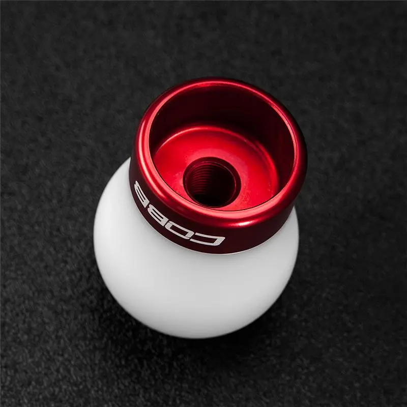 Cobb Ford 13-14 Focus St/14-15 Fiesta St White Shift Knob - Red Base 2