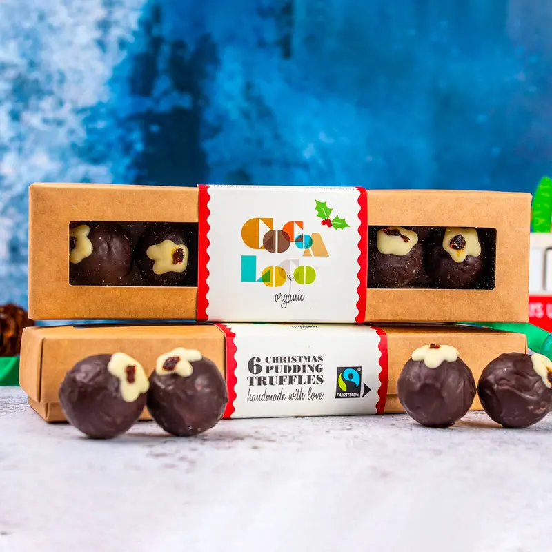 Cocoa Loco Christmas Pudding Truffles 100G 1