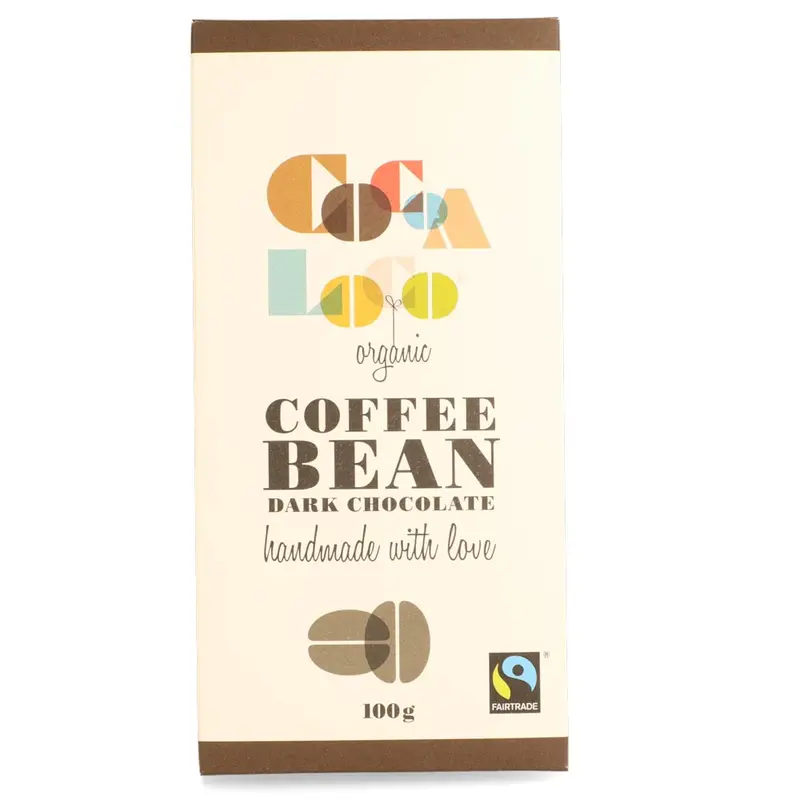 Cocoa Loco Dark Chocolate Coffee Bean Bar 100G 1