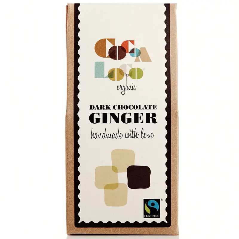 Cocoa Loco Dark Chocolate Ginger 100G 1