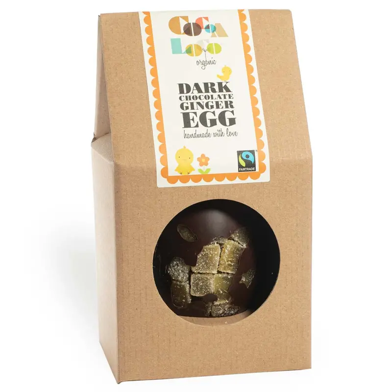 Cocoa Loco Dark Chocolate & Ginger Easter Egg 1