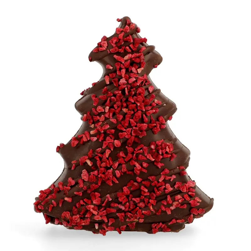 Cocoa Loco Dark Chocolate & Raspberry Christmas Tree 150G 1