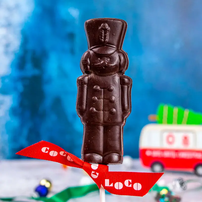 Cocoa Loco Dark Chocolate Soldier Lolly 34G 1