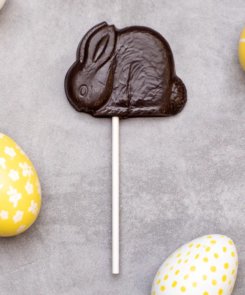 Cocoa Loco Fairtrade Dark Chocolate Rabbit Lolly 26G 1