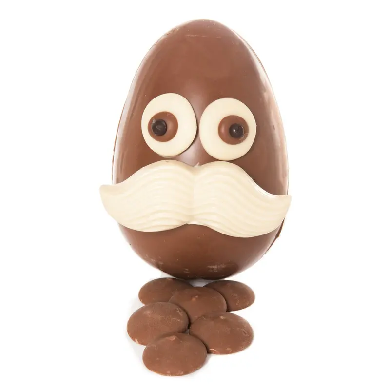 Cocoa Loco Fairtrade Milk Chocolate Funny Face Easter Egg 225G 1