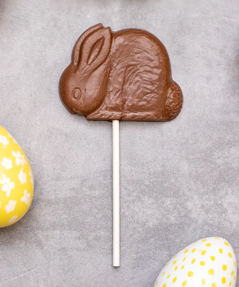 Cocoa Loco Fairtrade Milk Chocolate Rabbit Lolly 26G 1