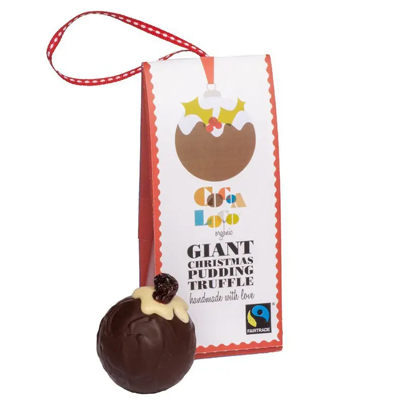 Cocoa Loco Giant Christmas Pudding Truffle 40G 1