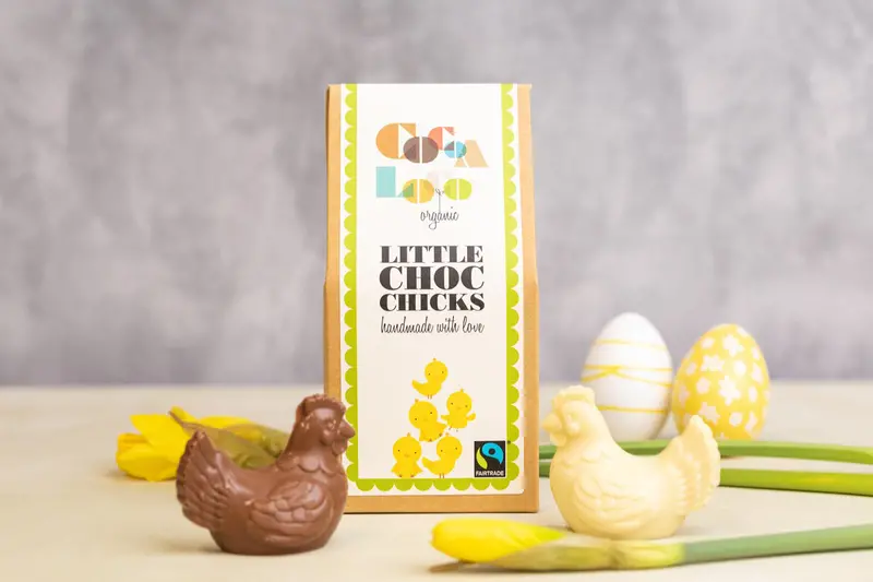 Cocoa Loco Little Fairtrade Chocolate Chickens 100G 2